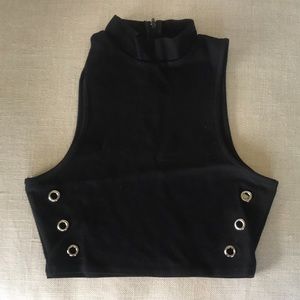 Black crop top